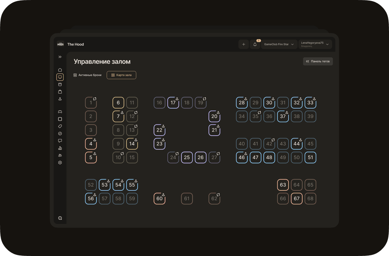 ERP для игрового клуба